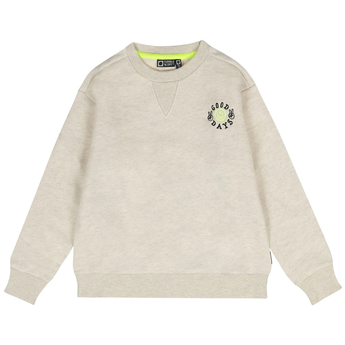 Tumble Deck sweatshirt Off white melange