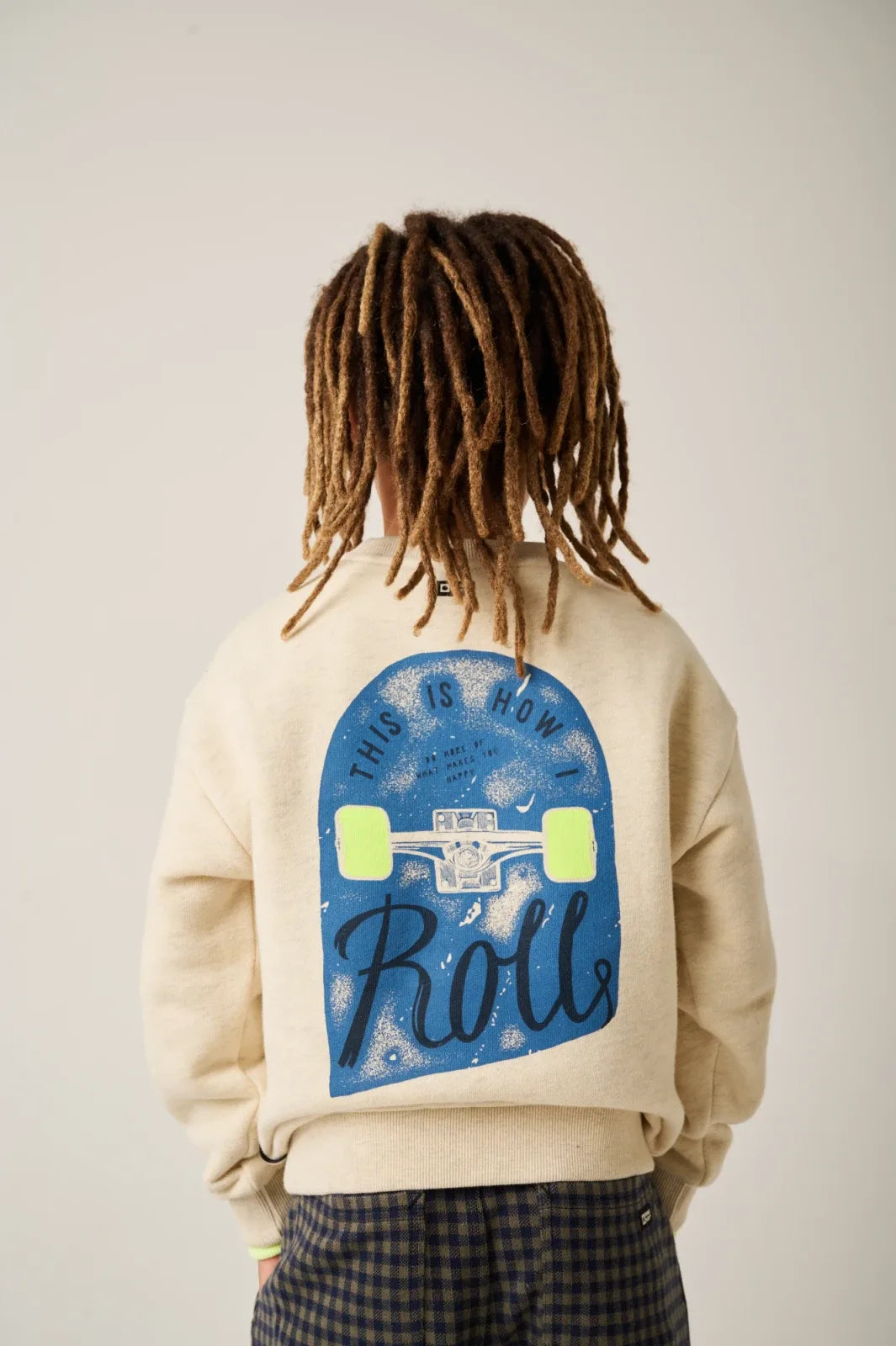 Tumble Deck sweatshirt Off white melange