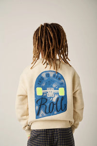 Tumble Deck sweatshirt Off white melange