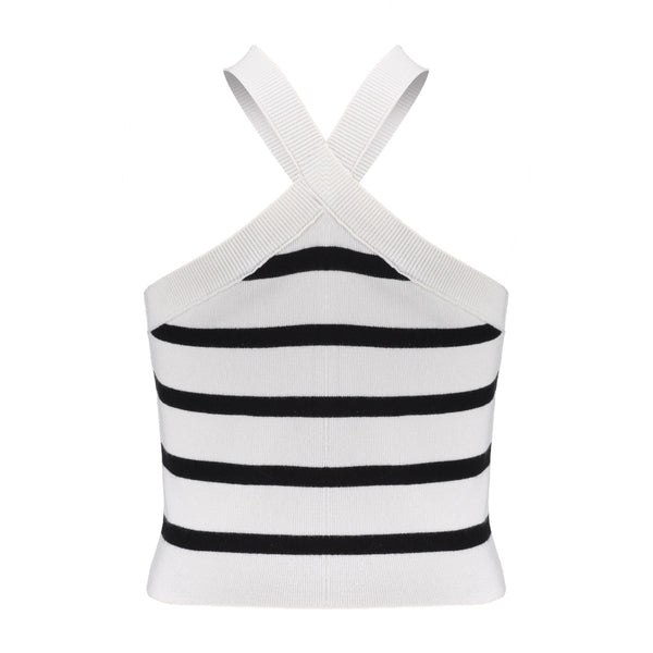Frankie&li Maud Knit Chalk white/ black stripe