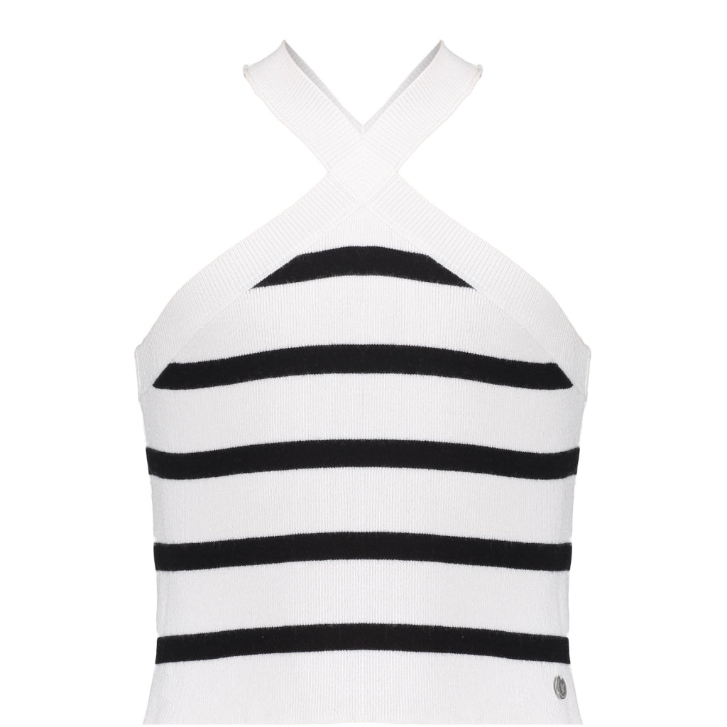 Frankie&li Maud Knit Chalk white/ black stripe