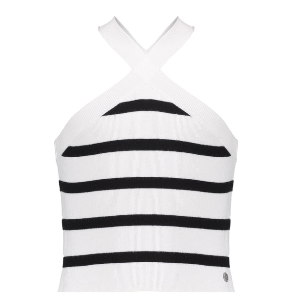 Frankie&li Maud Knit Chalk white/ black stripe