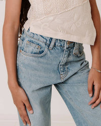 Attitude Wide Leg jeans Glitter