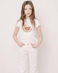 Frankie&li Vraxia Knot T-shirt Milky white