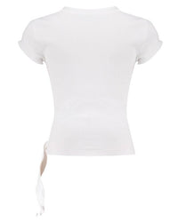 Frankie&li Vraxia Knot T-shirt Milky white