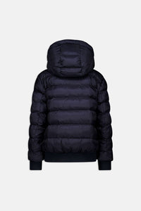Hooded reversible jacket