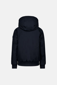 Hooded reversible jacket