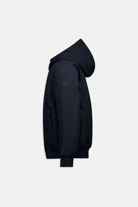 Hooded reversible jacket