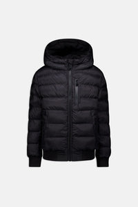 Hooded reversible jacket
