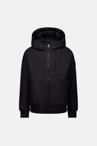 Hooded reversible jacket