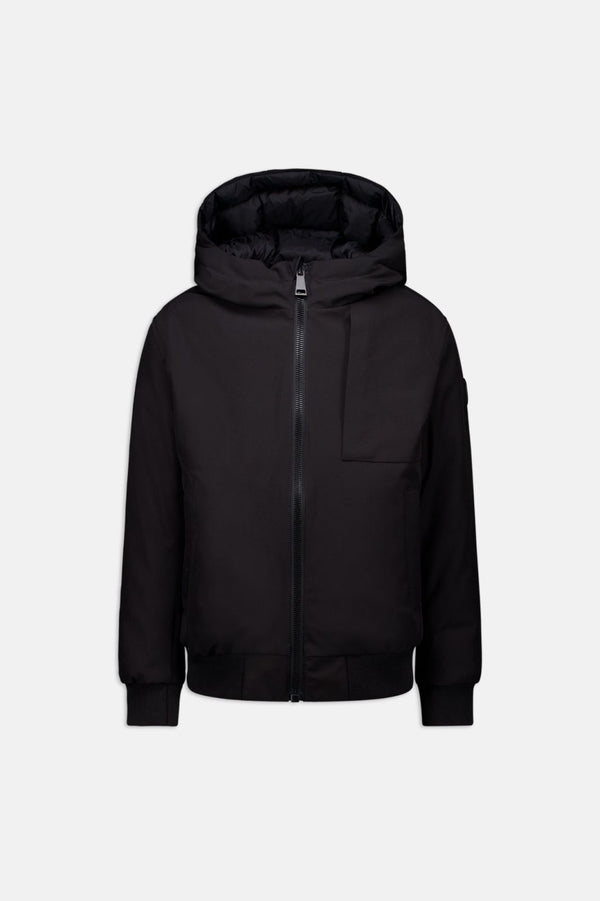 Hooded reversible jacket