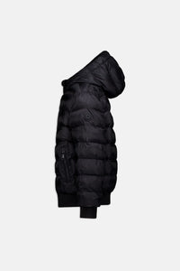 Hooded reversible jacket
