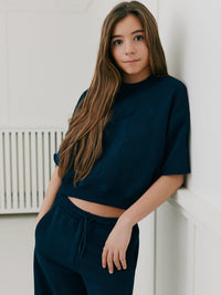Sofie Schnoor EloiseSY Short sleeve Sweatshirt 5119 navy blue