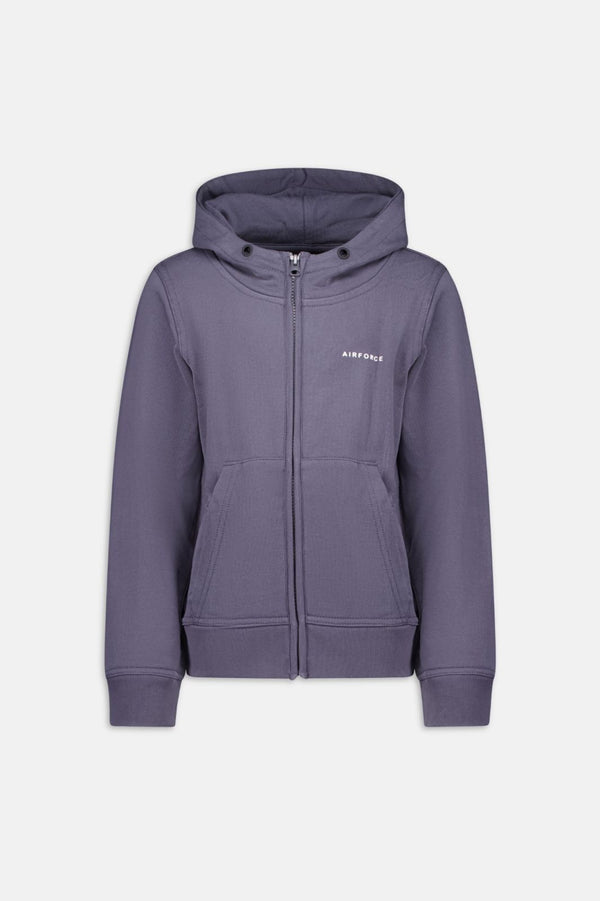 Airforce Basic hooded zip vest Phantom\white
