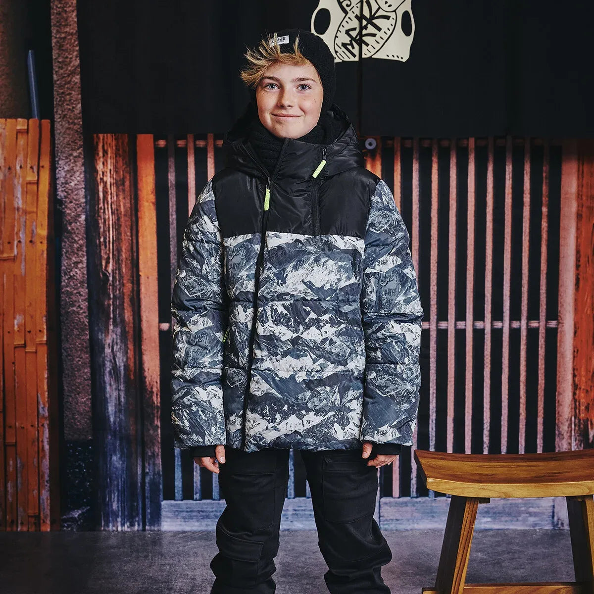 Z8 Gino winterjas Night sky/aop