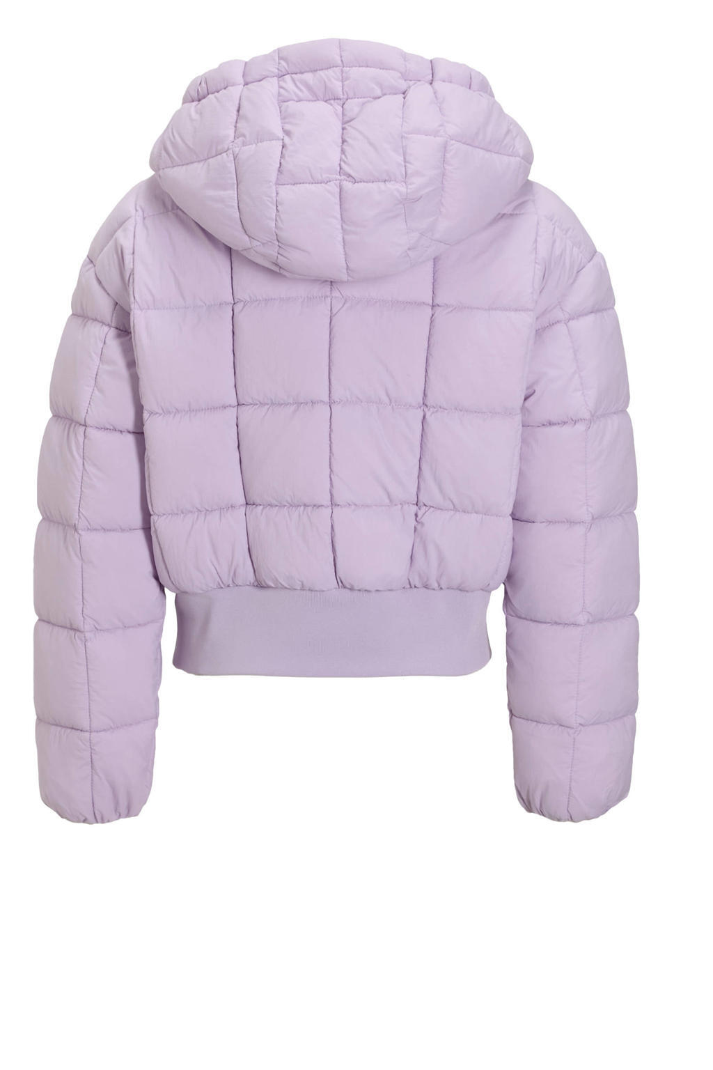 Archive grid puffer jacket