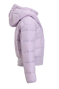 Archive grid puffer jacket
