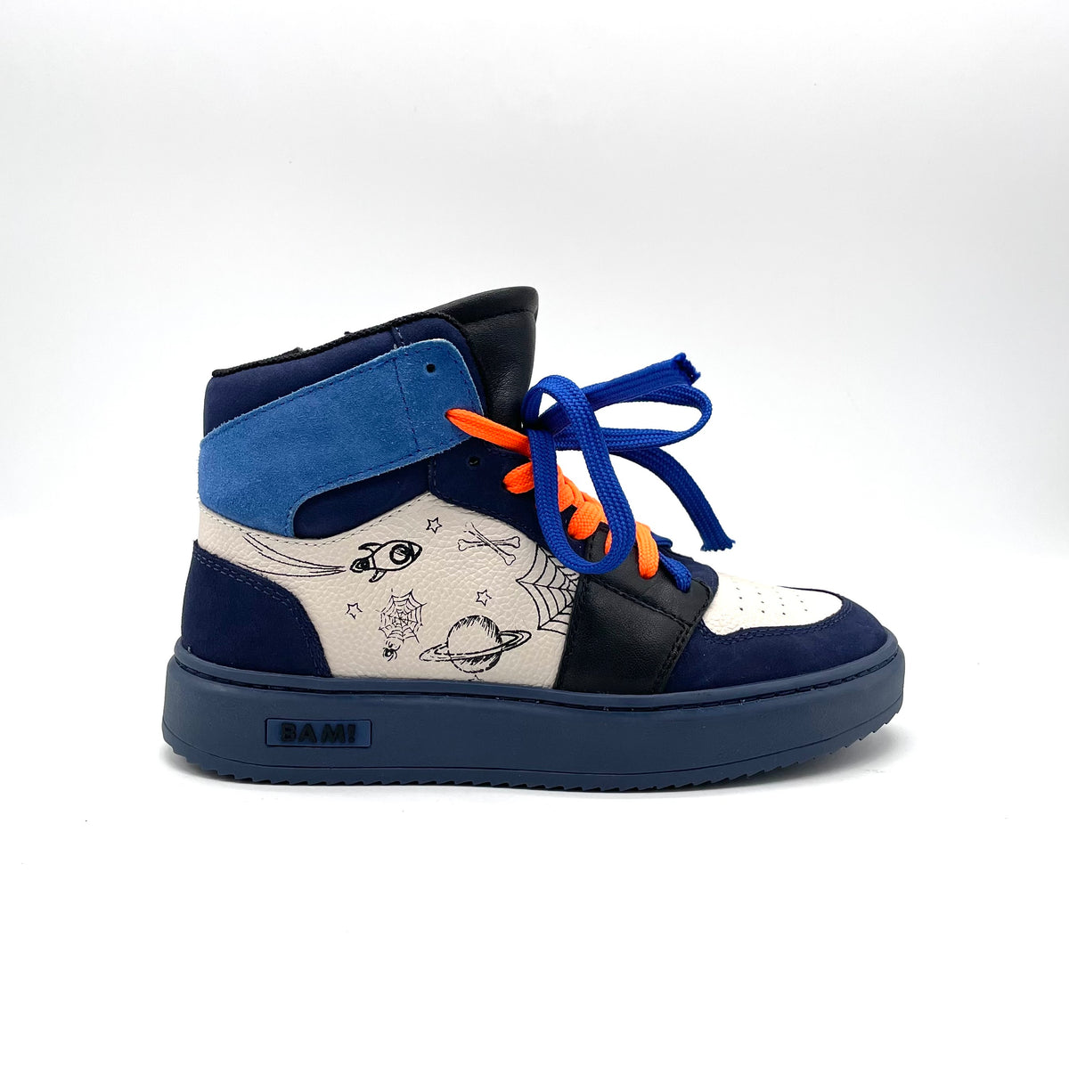 Bam sneaker tattoo Blue combi/panna