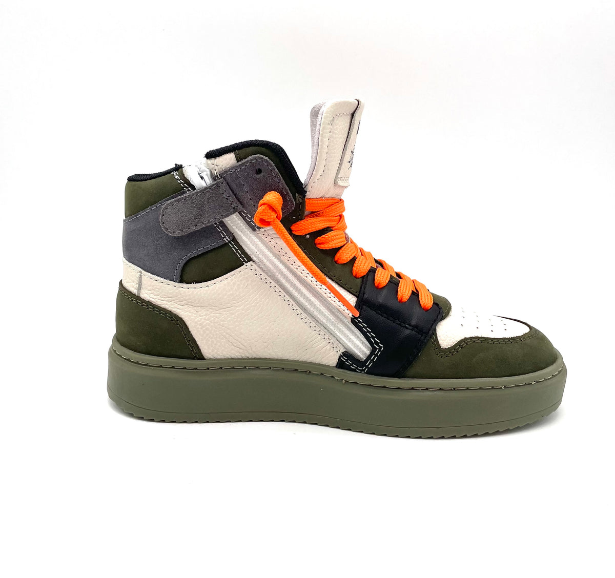 Bam sneaker tattoo Green combi/panna