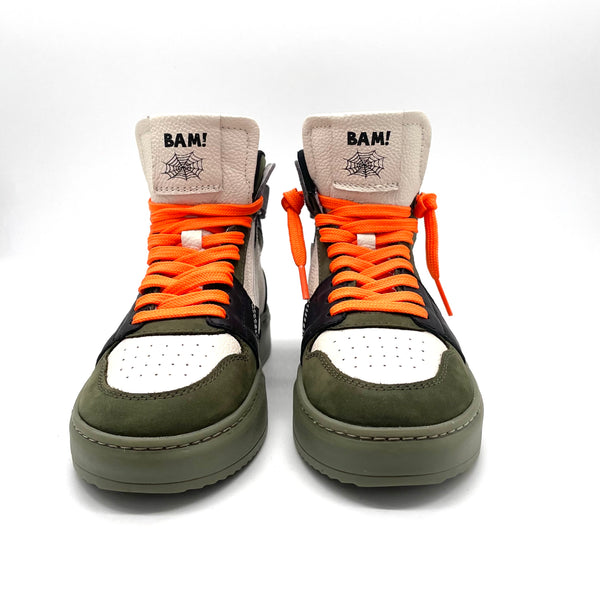 Bam sneaker tattoo Green combi/panna