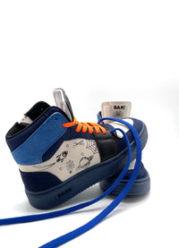 Bam sneaker tattoo Blue combi/panna