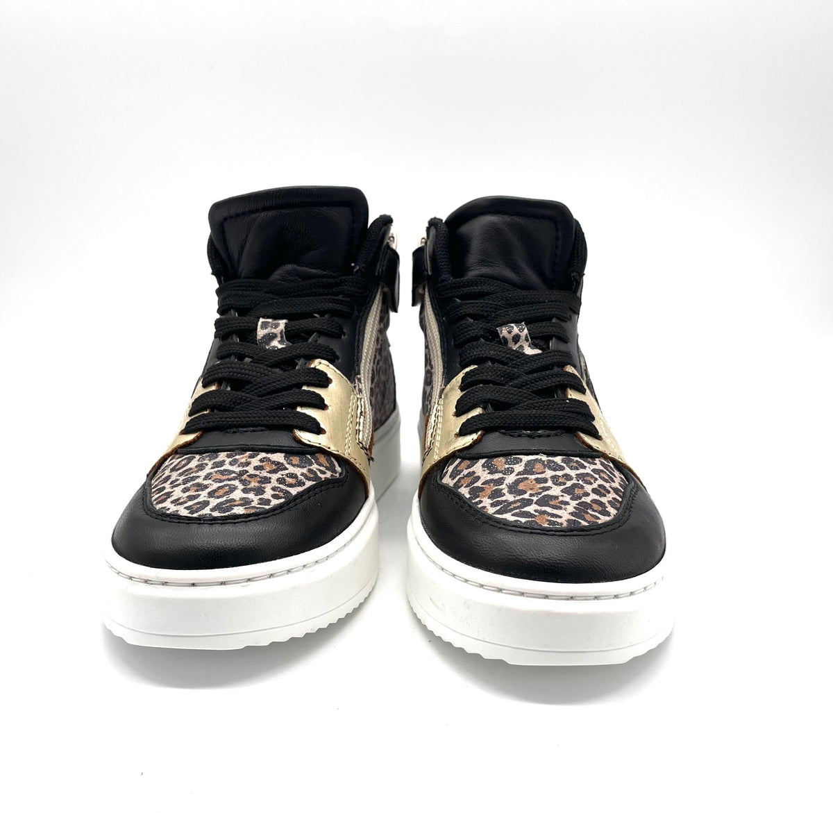 Bam sneaker mid Leopard/platina