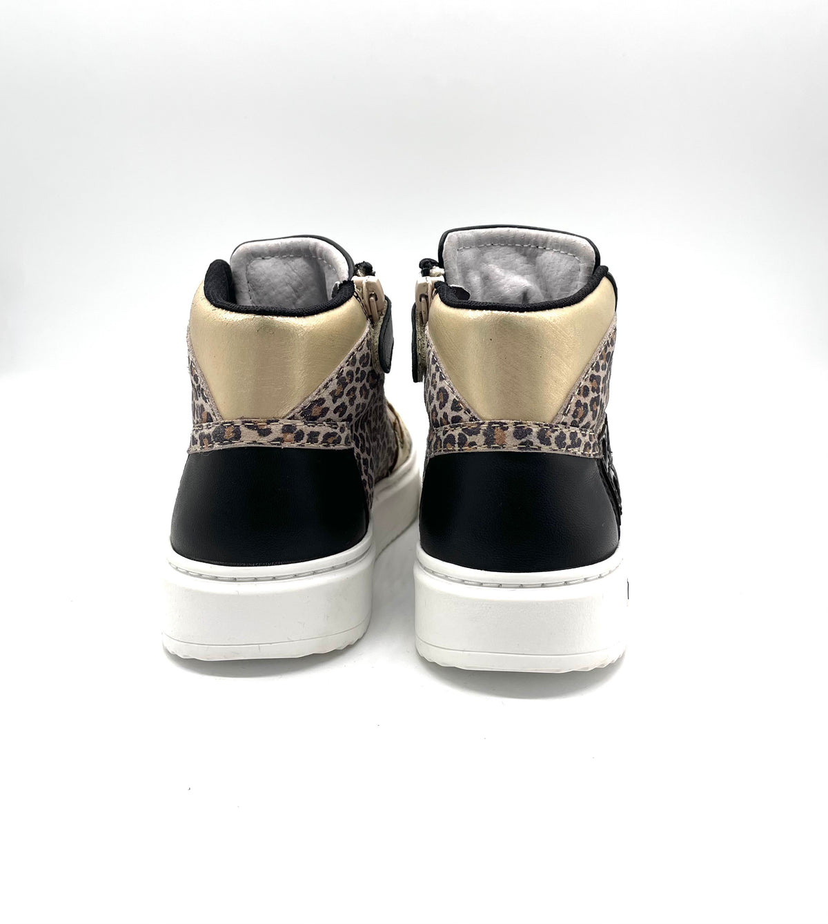 Bam sneaker mid Leopard/platina