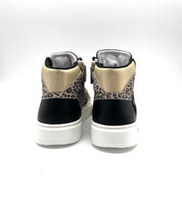 Bam sneaker mid Leopard/platina
