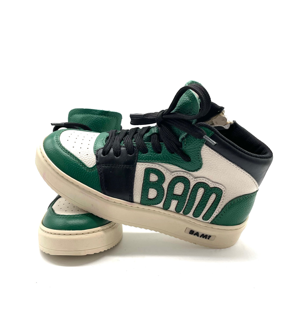 Bam sneaker mid Green/panna/black
