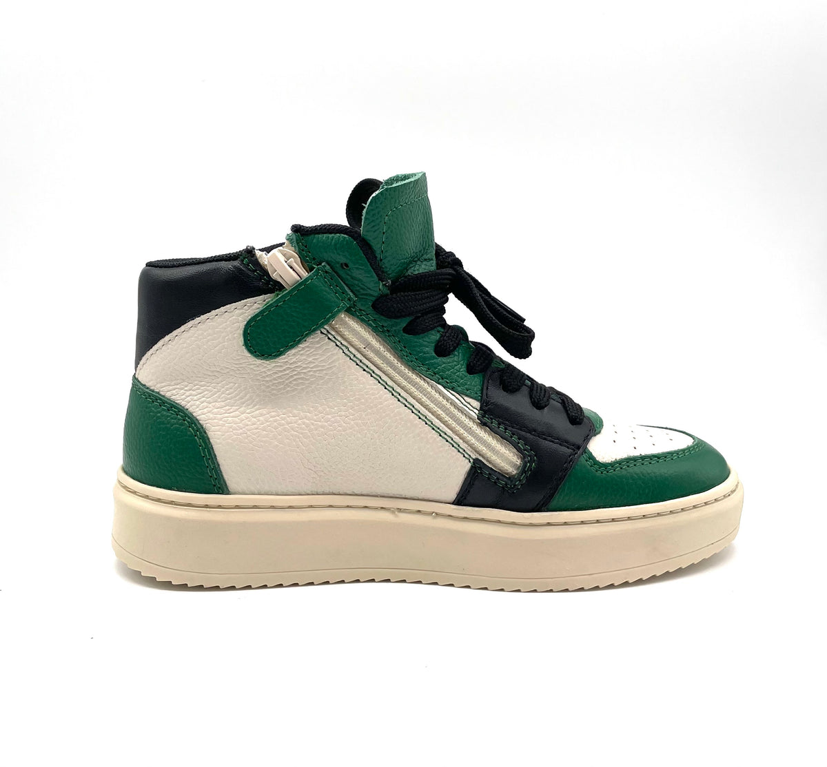 Bam sneaker mid Green/panna/black