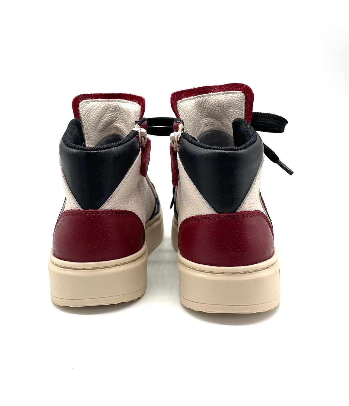 Bam sneaker mid Bordeaux/panna/black