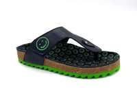 Bam slippers Dark blue/green fluor