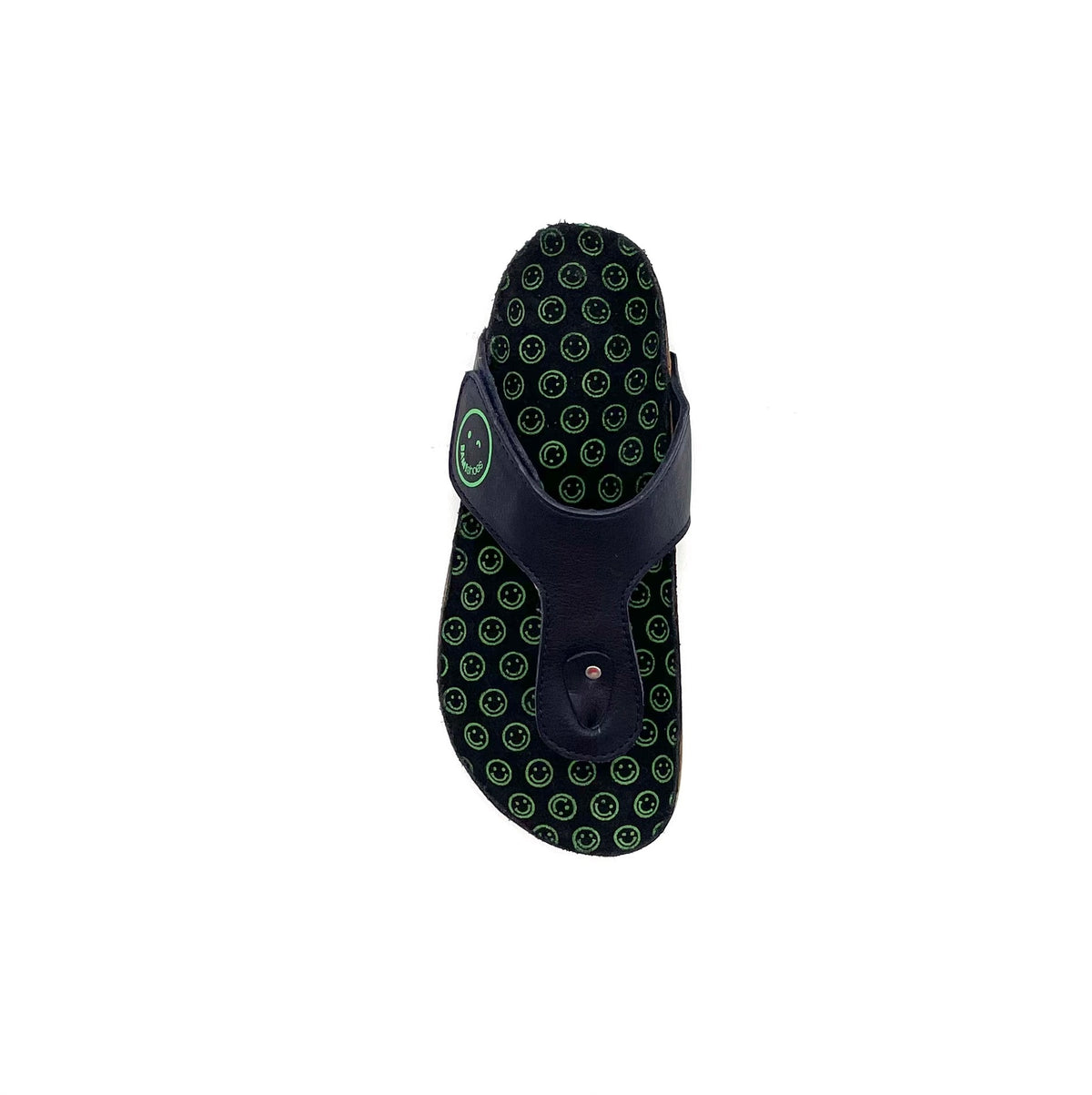 Bam slippers Dark blue/green fluor