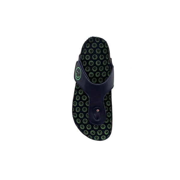 Bam slippers Dark blue/green fluor