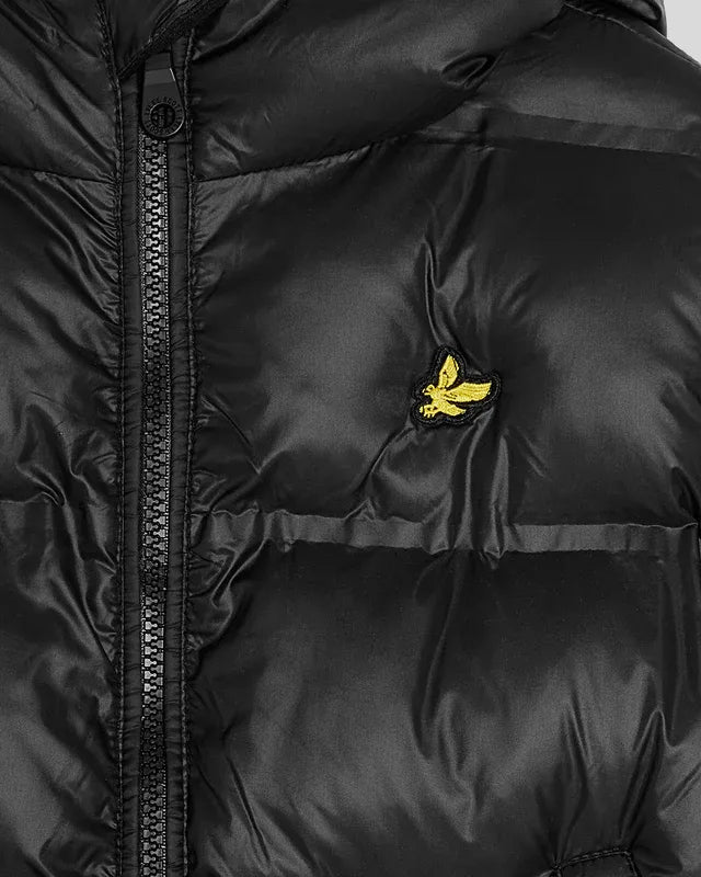 Lyle&scott Cropped Puffer Coat Z865 jet black