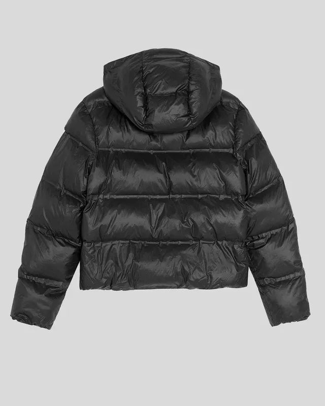 Lyle&scott Cropped Puffer Coat Z865 jet black