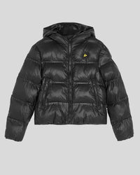 Lyle&scott Cropped Puffer Coat Z865 jet black