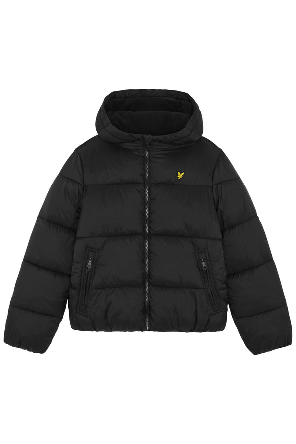 Lyle & Scott Fleece Lined Padded Jacket Z865 jet black