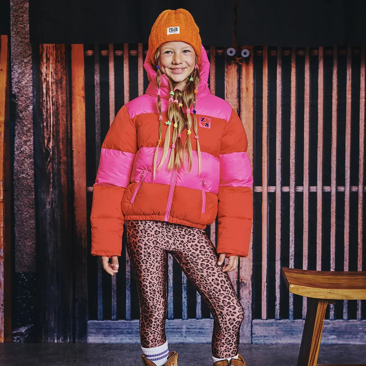 Z8 Jayda winterjas Popping red/bubblegum
