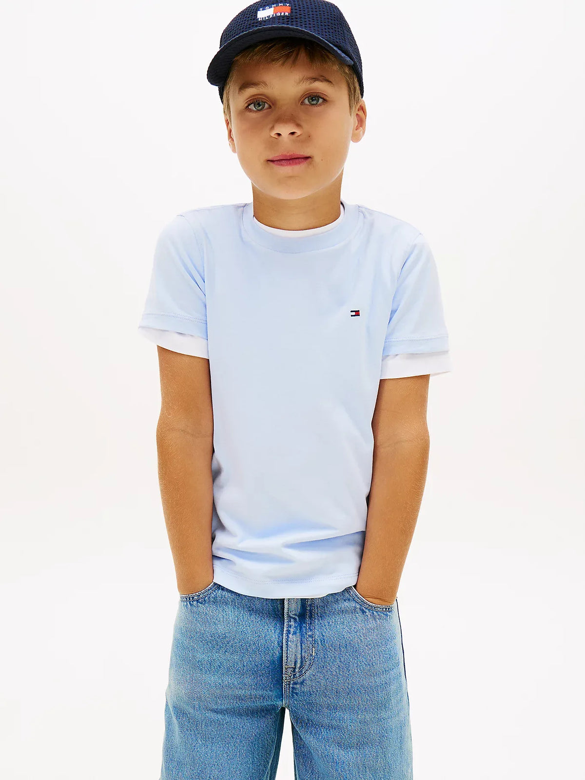 Tommy Essential cotton reg fit t-shirt Sweet blue