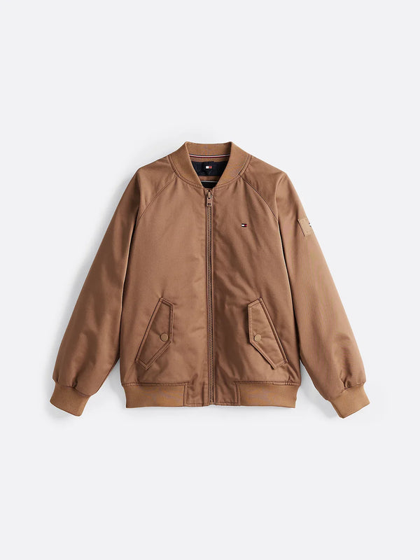 Twill bomber jacket