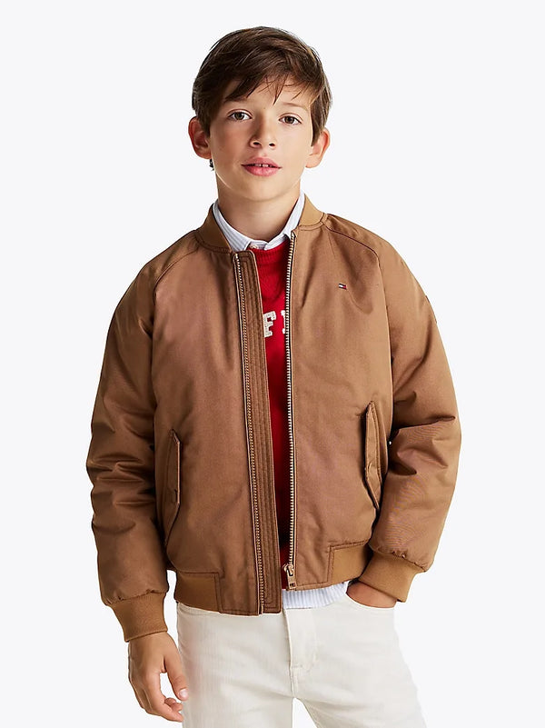 Twill bomber jacket