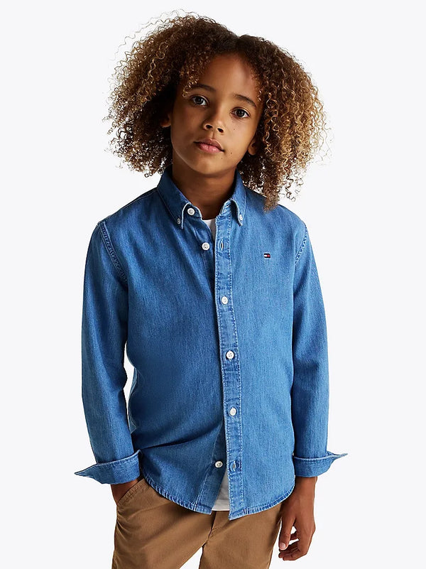 Denim chambray shirt