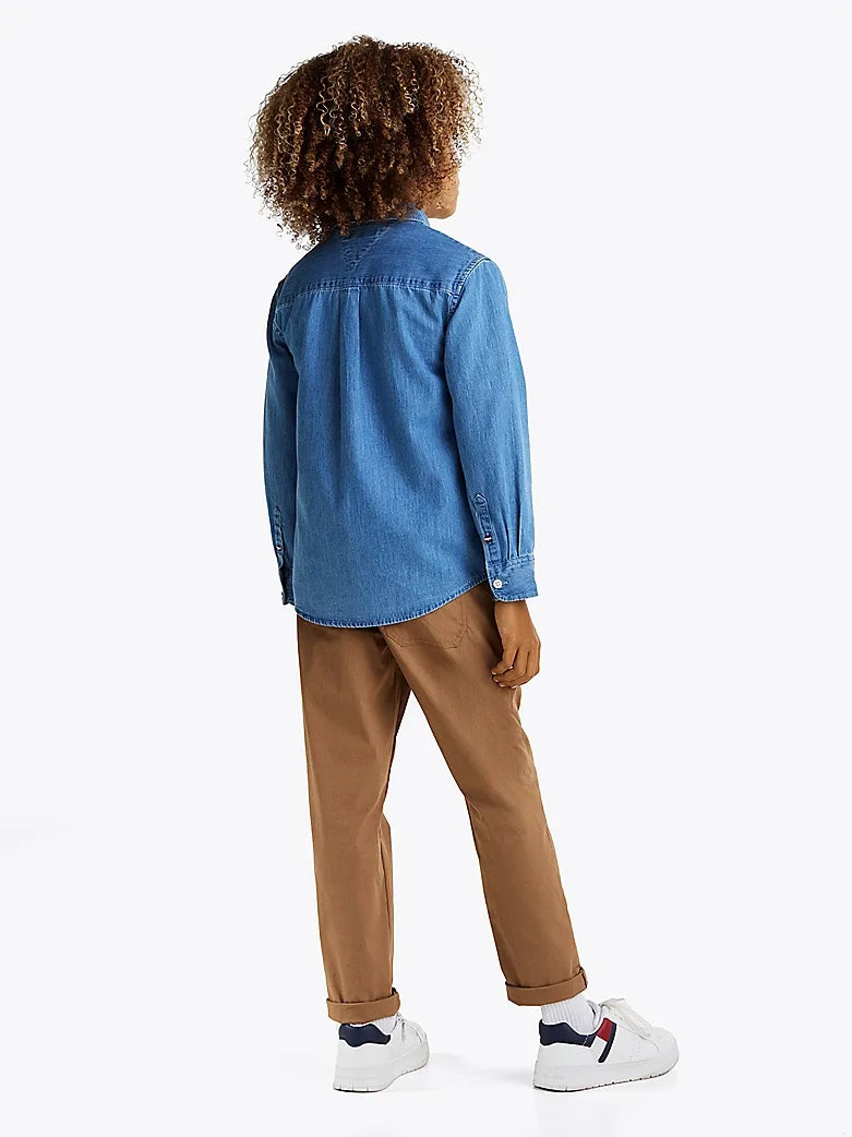 Denim chambray shirt