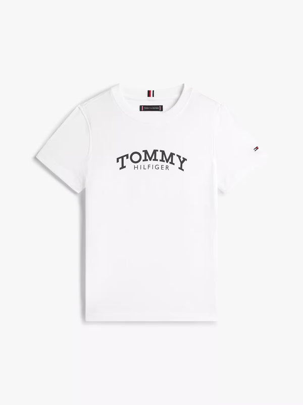 Monotype print graphic t-shirt