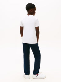 Monotype print graphic t-shirt