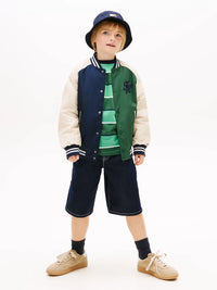 TH Script graphic bomber jacket