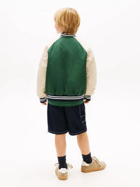 TH Script graphic bomber jacket