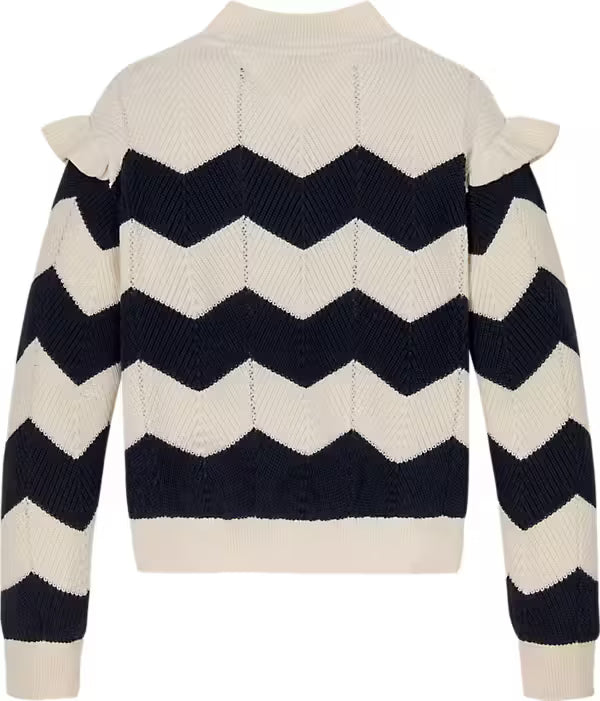 Wavy stripe sweater
