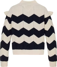 Wavy stripe sweater